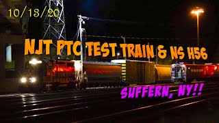 NJT PTC Test Train & NS H56 In Suffern, NY!! 10/13/20