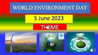 WORLD ENVIRONMENT DAY - 5 June 2023 - Theme - Speech screenshot 4