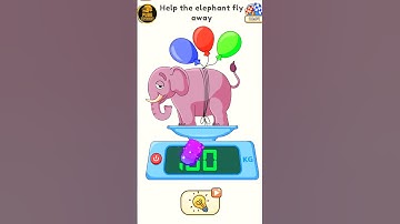 🧠 DOP 5 - Help The Elephant Fly Away! ✈️🙄 #shorts