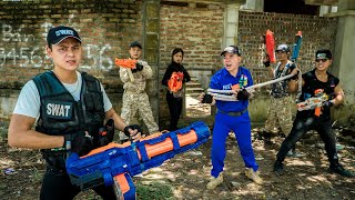 LTT Game Nerf War : Warriors SEAL X Nerf Guns Fight Mr Zero Scazy Rescue Mission Local Police