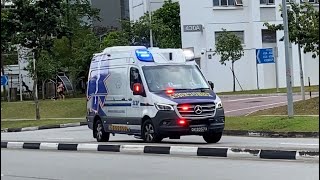 Loud Wail Siren! - [ENROUTE TO HOSPITAL] SCDF A333