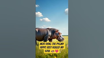 Moo Deng the Pygmy Hippo Just Healed My Soul 🦛💗 #MooDeng #PygmyHippo