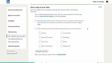 How to export and download all your LinkedIn Connections 2022