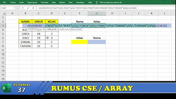 rumus array pada excel ( control shift enter excel  )