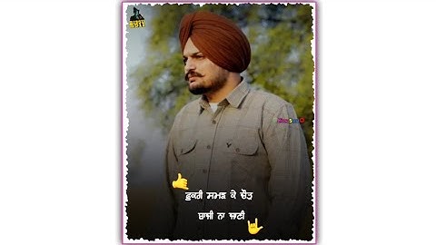 Velly Sidhu Moosewala Dailouge Status | sidhu moose wala attitude status sidhu moosewala song status