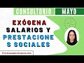 📚 Exógena Salarios y prestaciones sociales 🔎- Consultorio Mayo - Sindy Cordón