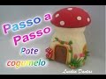 DIY-♥️ Pote Cogumelo Especial 5.00 mil Inscritos - Biscuit _♥️ LU Passo a Passo