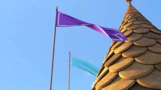 Sunny Bunnies On Top Of The Castle