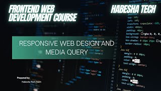 3 Responsive Web Design and Media Query