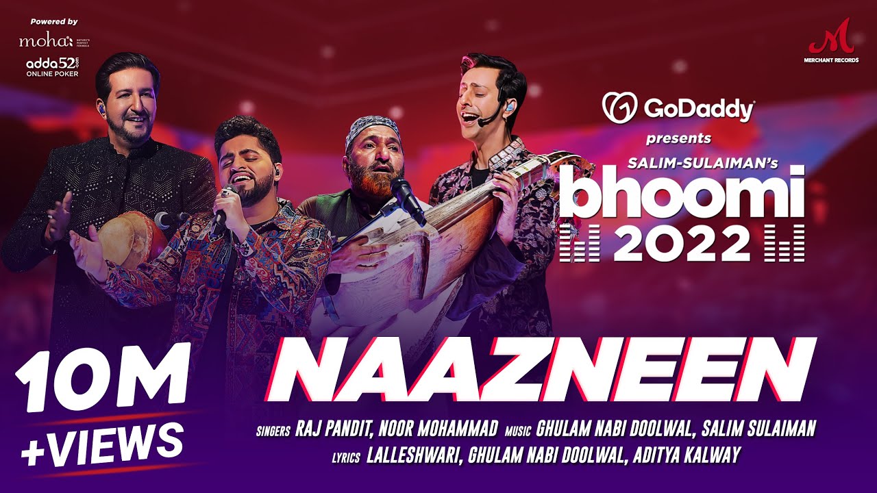 Naazneen  Bhoomi 2022  GoDaddy India  Raj Pandit Noor Mohammad  Salim Sulaiman  Kashmir Songs