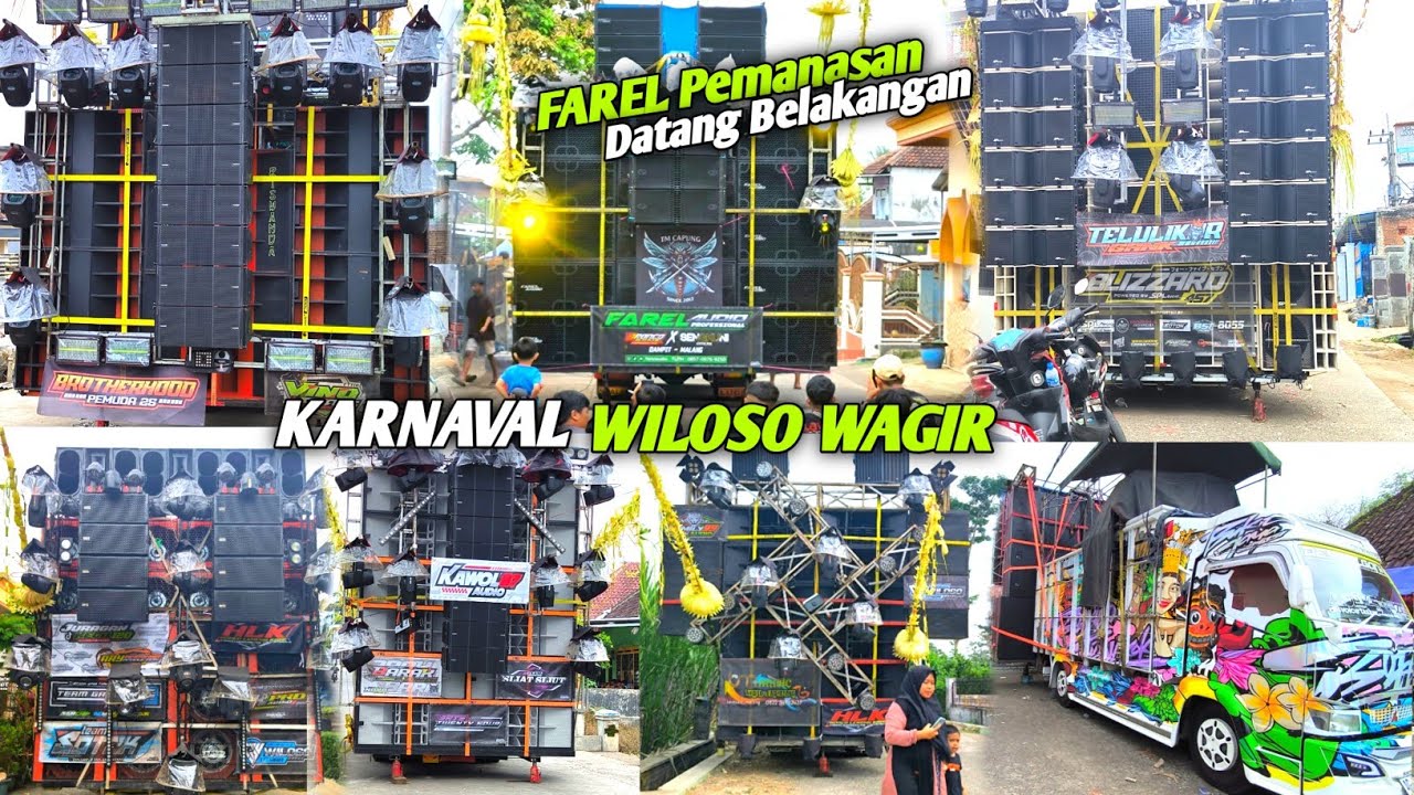 FAREL AUDIO Datang Belakangan cek sound Sendirian,Situasi Kondisi Wiloso Wagir jelang Start Karnaval