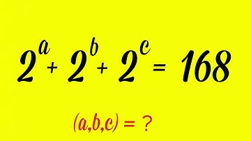 Een leuke olympische exponentiële truc | Hoe vind je (a,b,c)=?