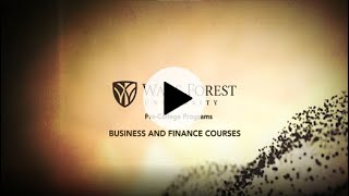 Wake Forest University | Online Immersion Programs For High School Students | Business Theme H30