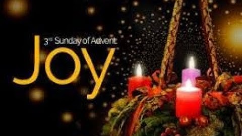 Advent 3 Candle lighting and carols