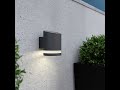 Truro solar wall light  anthracite edition