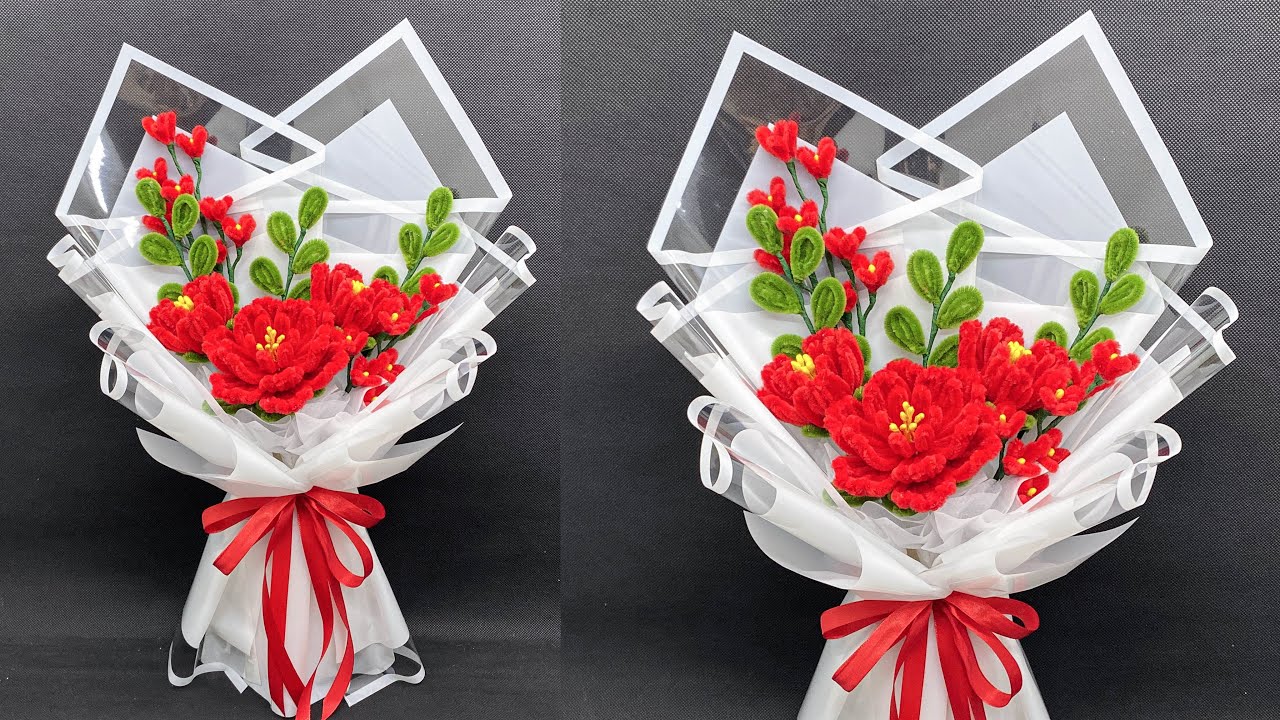 Сделай сам | Как легко и просто сделать букет цветов из проволочных перьев