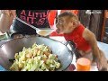 Dodo Help Mom Cooking And Taste Cauliflower With Shrimp