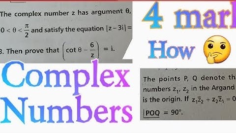 #Complex Numbers  // senior inter 2A //4 mark important problems