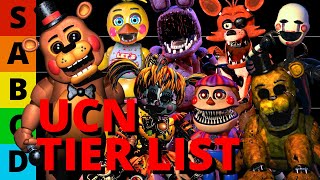 Ranking UCN Characters by Difficulty  Tier List (FNAF)