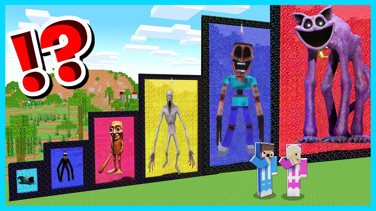 MIPAN & ZUZUZU MENEMUKAN PORTAL RAHASIA PENUH MONSTER MENGERIKAN DI MINECRAFT SURVIVAL!