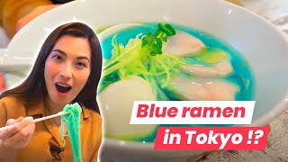 Tasting BLUE RAMEN and 3 Other Unusual Ramen Flavors in Tokyo