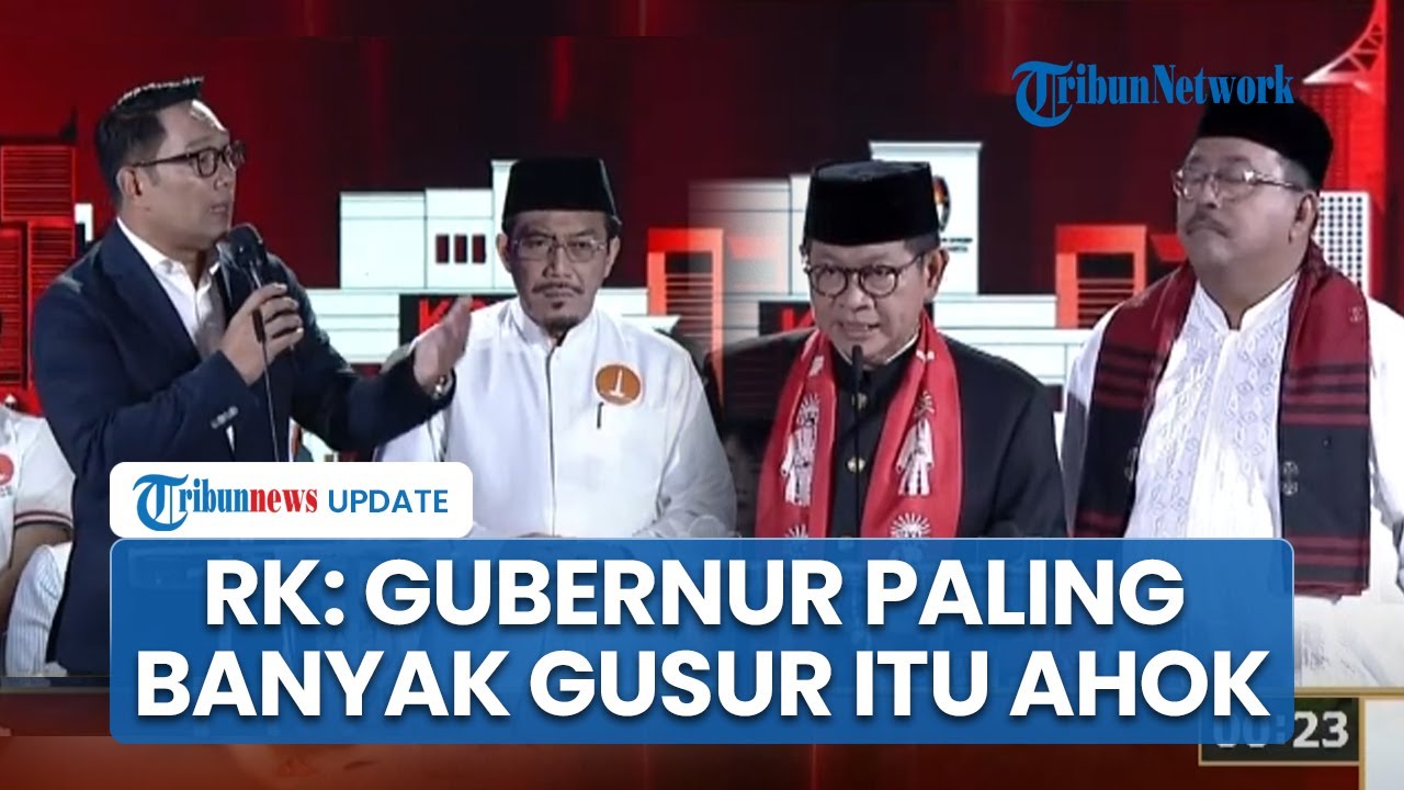 Debat Pilkada Jakarta, Ridwan Kamil: JJ Rizal Sebut Ahok Gubernur ...