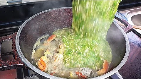 The Easiest Seafood Okro/Okra Soup/Stew | Crabs & Fish Okro Soup