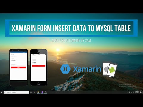Xamarin Form. Inserting Data to Mysql Table.