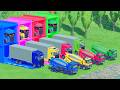 ALL POLICE VEHICLES AND EMERGENCY TRUCK, EXCAVATOR, CONCRETE MIXER TRANSPORT TO GARAGE - FS22