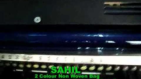 Sahil Two Colour Non Woven Bag Printing Machine | Check Description to CALL/Contact Us.