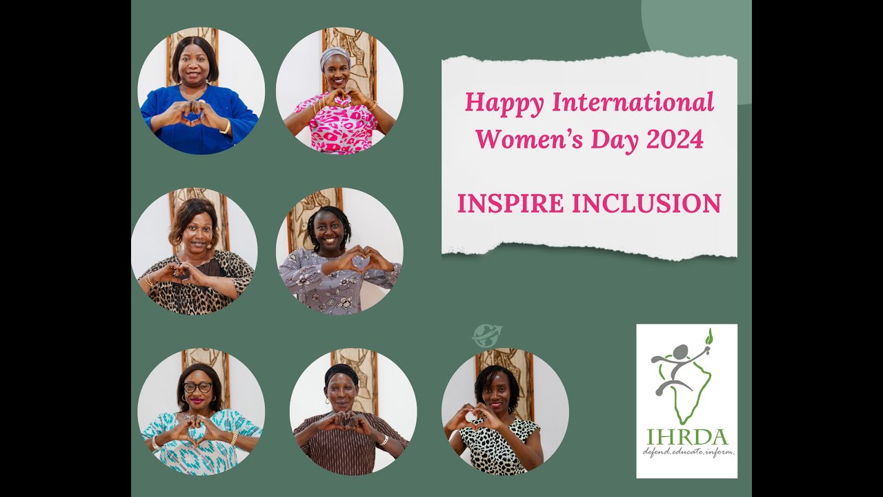 IHRDA's message on International Women's Day 2024 - YouTube