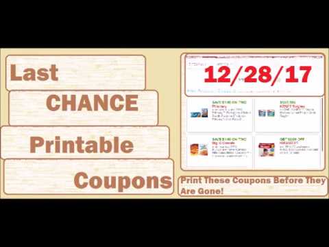 *LAST CHANCE* Printable Coupons-12/28/17-*ACT FAST*