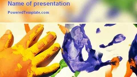 Paint PowerPoint Template by PoweredTemplate.com