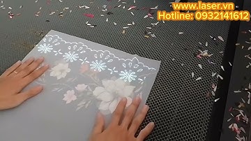 Máy cắt vải laser tự động tích hợp máy chiếu hiện đại