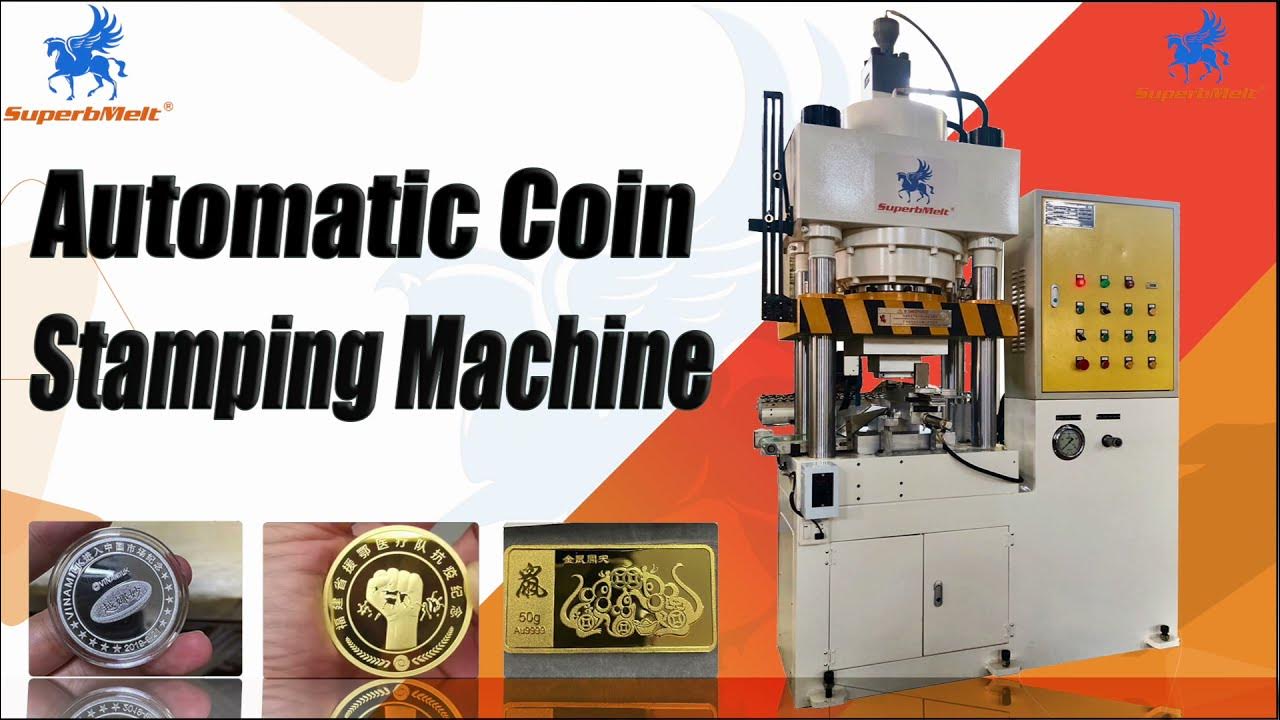 SuperbMelt Automatic coin stamping machine coin making machine for