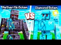 NETHERITE vs DIAMOND GOLEM in Minecraft!
