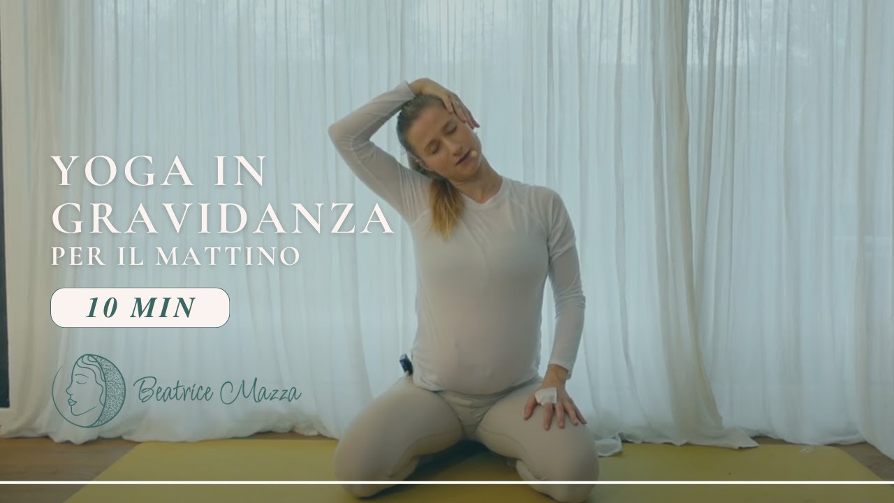 yoga in gravidanza: breve sequenza al risveglio - YouTube