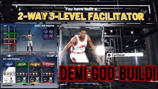 2-WAY 3-LEVEL FACILITATOR BUILD NBA 2K20! BEST ALL AROUND POINT GUARD BUILD 2K20! DEMI GOD BUILD!