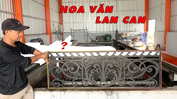 Gia công hoa văn lan can cửa cổng bằng máy này thì khỏi chê