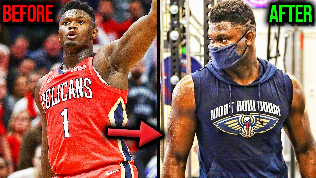 Zion Williamson loses 20 lbs and is RIPPED! Future NBA MVP? - YouTube
