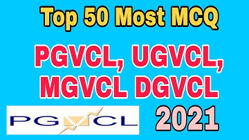 Pgvcl MCQ Top 50 MCQ Pgvcl.Dgvcl.mgvcl.ugvcl MCQ 50 New 2021