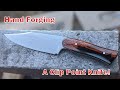 Hand Forging a Clip Point Knife: A Blacksmithing and Knifemaking Project