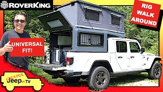 Walk Around Tour of the RoverKing Mid Size Pickup Truck Camper on a Jeep Gladiator