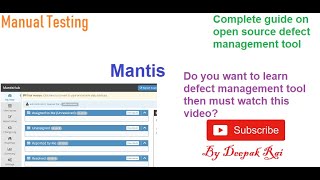 Mantis Defect Tracking tool | Mantis Bug Tracking Tool | Software Testing | Defect Reporting screenshot 1