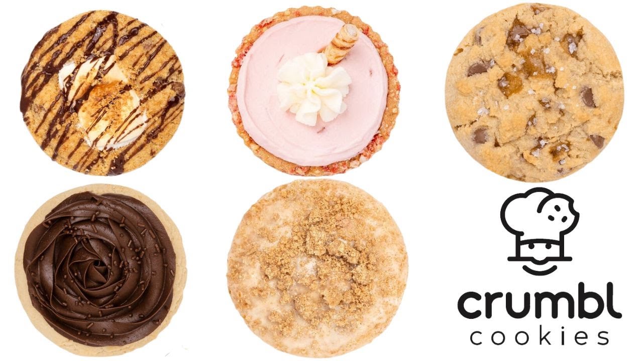 Trying CRUMBL COOKIE Flavors this week  Patriotic, S'mores Brownie, Apple  Pie, Blue Raspberry ICEE 