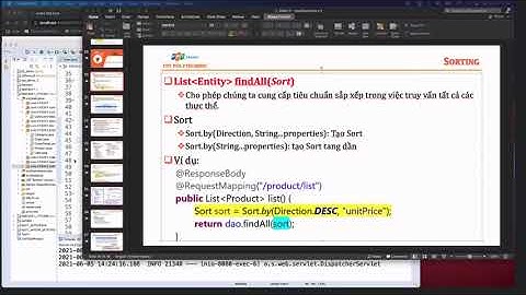 Springboot   Buổi 11   Sắp xếp, phân trang