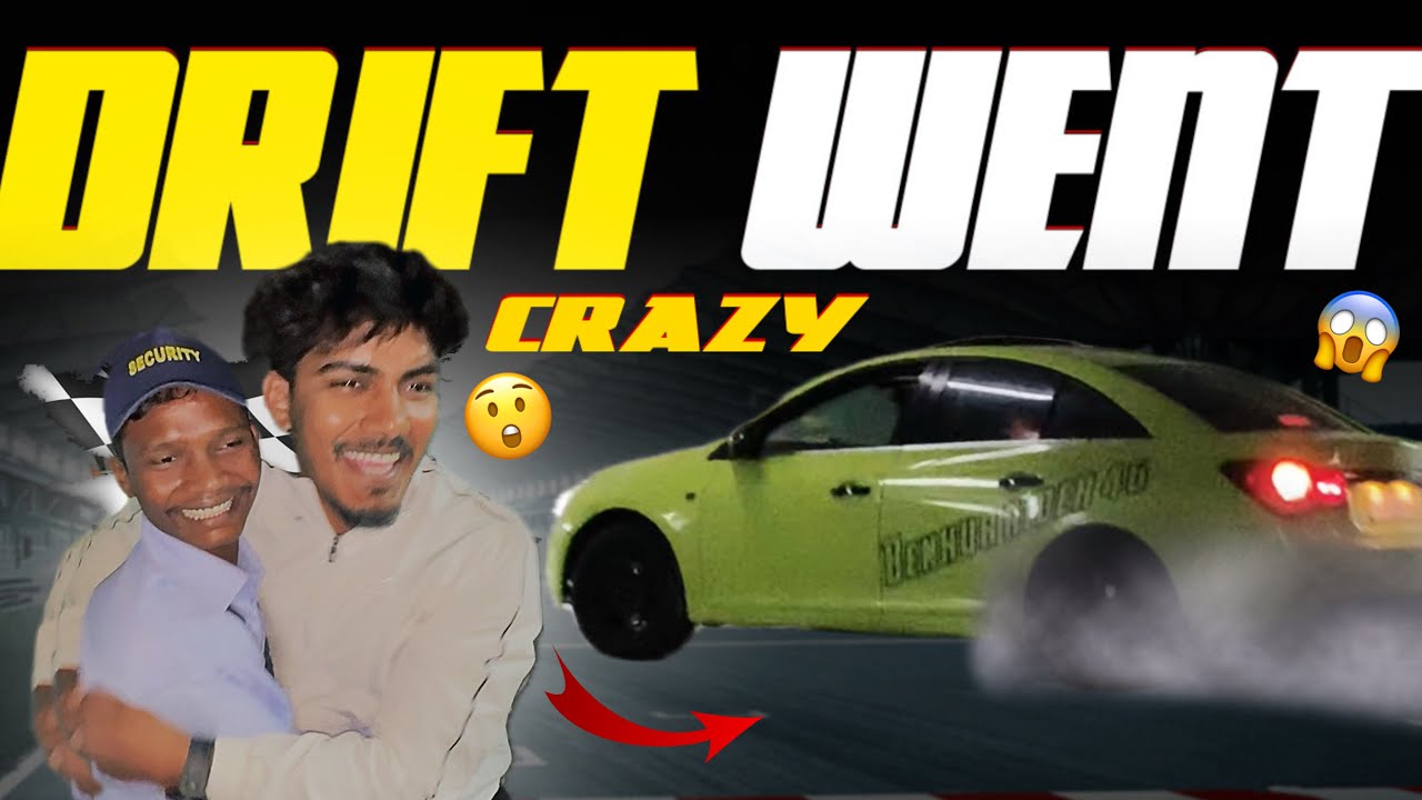 Drifting  went crazy with security guard 😁 this was unexpected 🤩