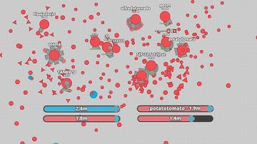 Quadruple Million in 2 Teams (Overlord 1.37m) - Diep.io