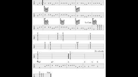 Wipeout With Guitar TAB and Chords