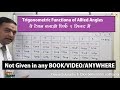 Trigonometric functions of allied angles ( JUST in ONE MINUTE)